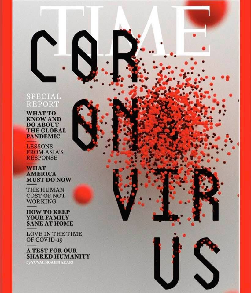 Cover of Time magazine for the issue of March 23, 2020