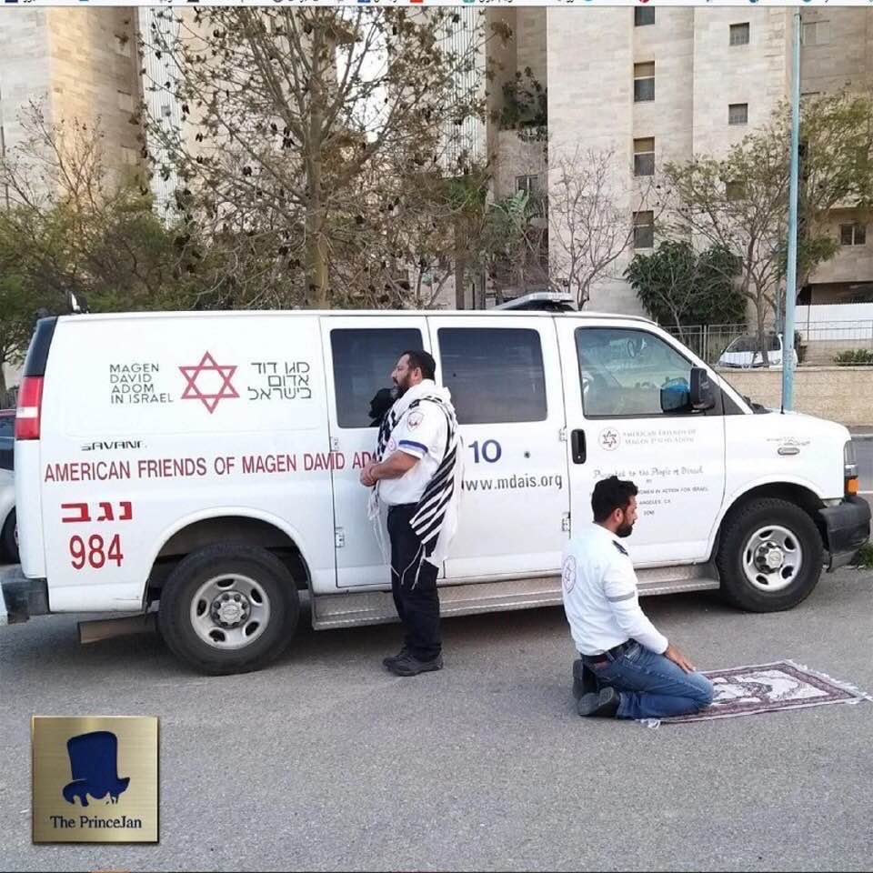 Viruses have no nationality or religion: Jewish and Muslim paramedics, working side by side