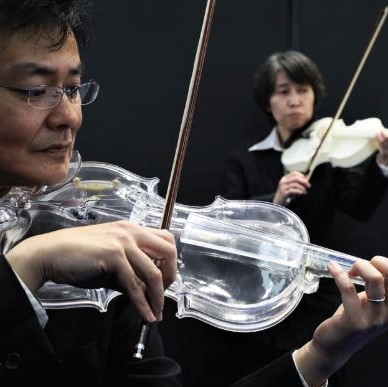3D-printed fine violins