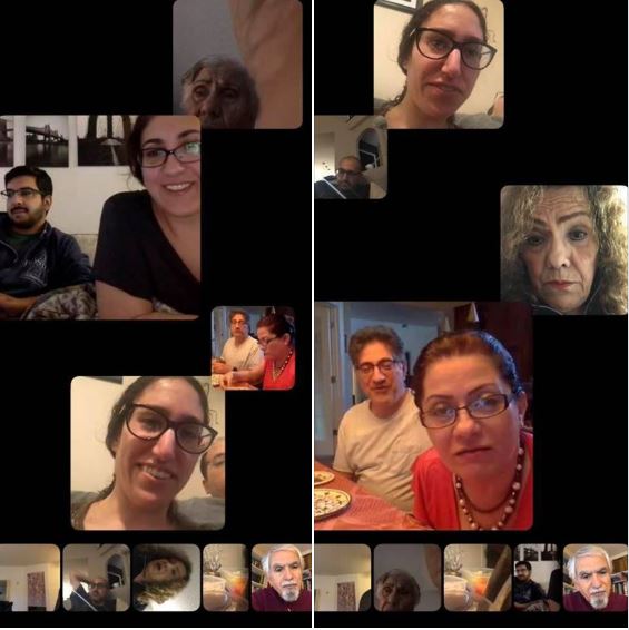 Passover: Screenshots of my family's virtual gathering