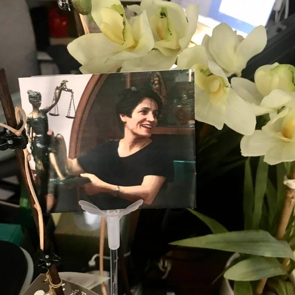 Photo of Nasrin Sotoudeh, the conscientious and courageous human-rights activist