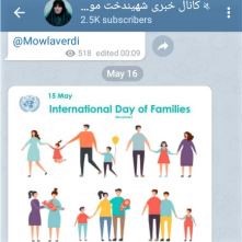 Iranian presidential adviser Shahindokht Molaverdi shares an image depicting diverse families on a Telegram channel and faces a strong backlash