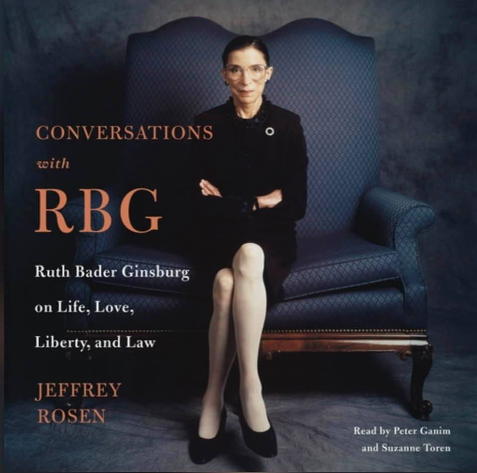 Cover image of 'Conversations with RBG,' by Jeffrey Rosen