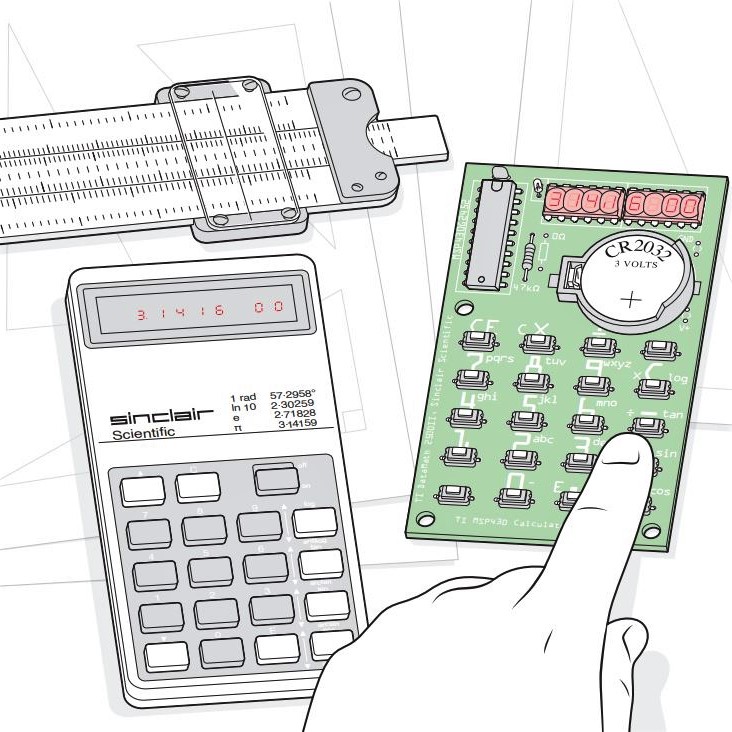 The classic Sinclair Scientific Calculator