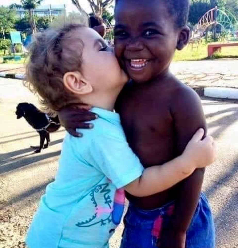 Racial harmony exists in our children but we somehow manage to teach it out of them before they become adults!