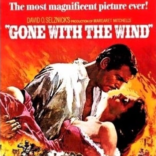 Poster for the highly successful movie 'Gone with the Wind'
