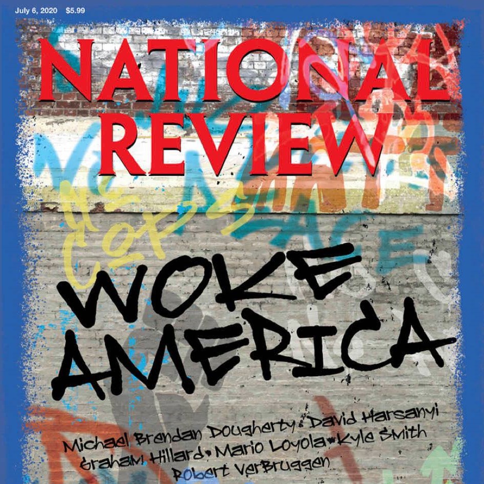 The cover of 'National Review': Nearly all Amreican magazines have highlighted the #BlackLivesMatter movement