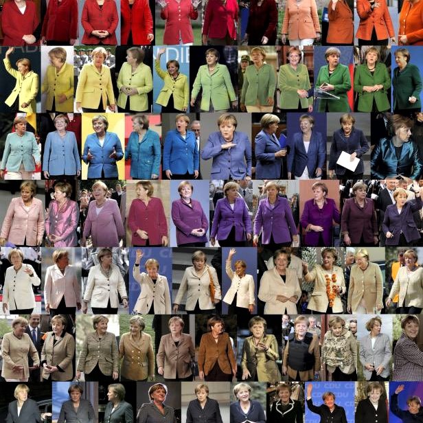 Angela Merkel and her coat of many colors