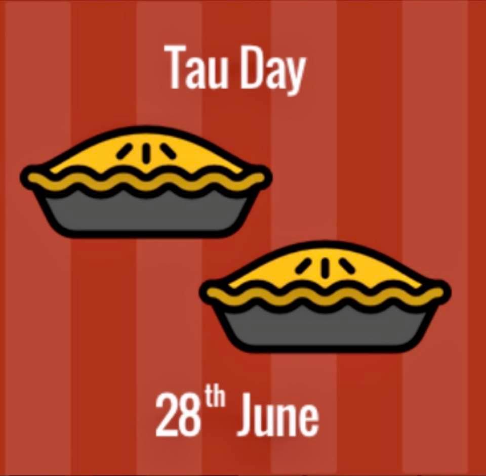 Happy Tau Day (6/28): Tau = 2 Pi