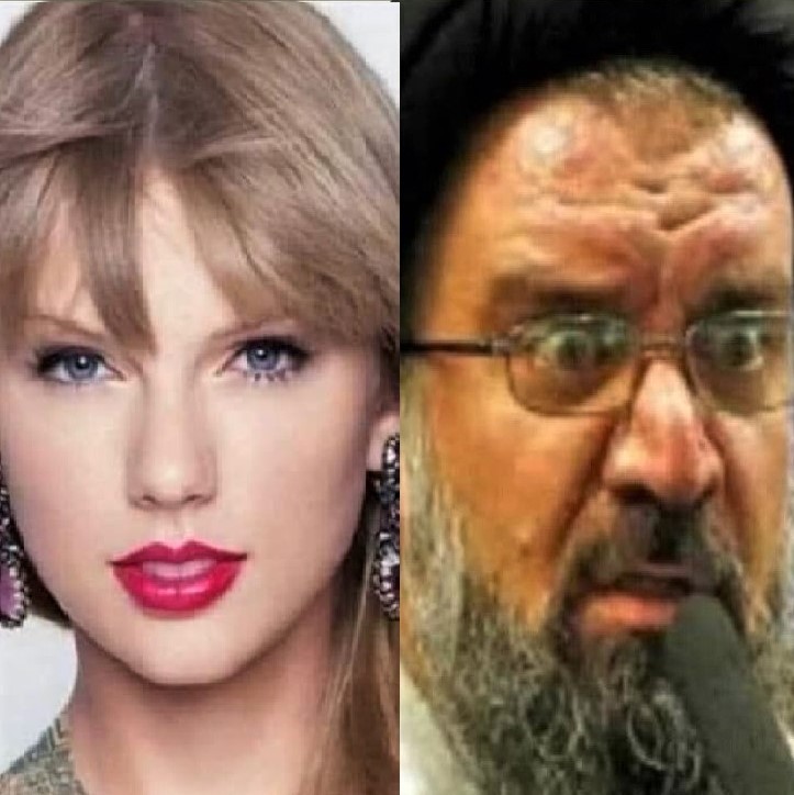 Teasing the great Iranian poet Sa'adi: Photos of Taylor Swift and Ahmad Khatami