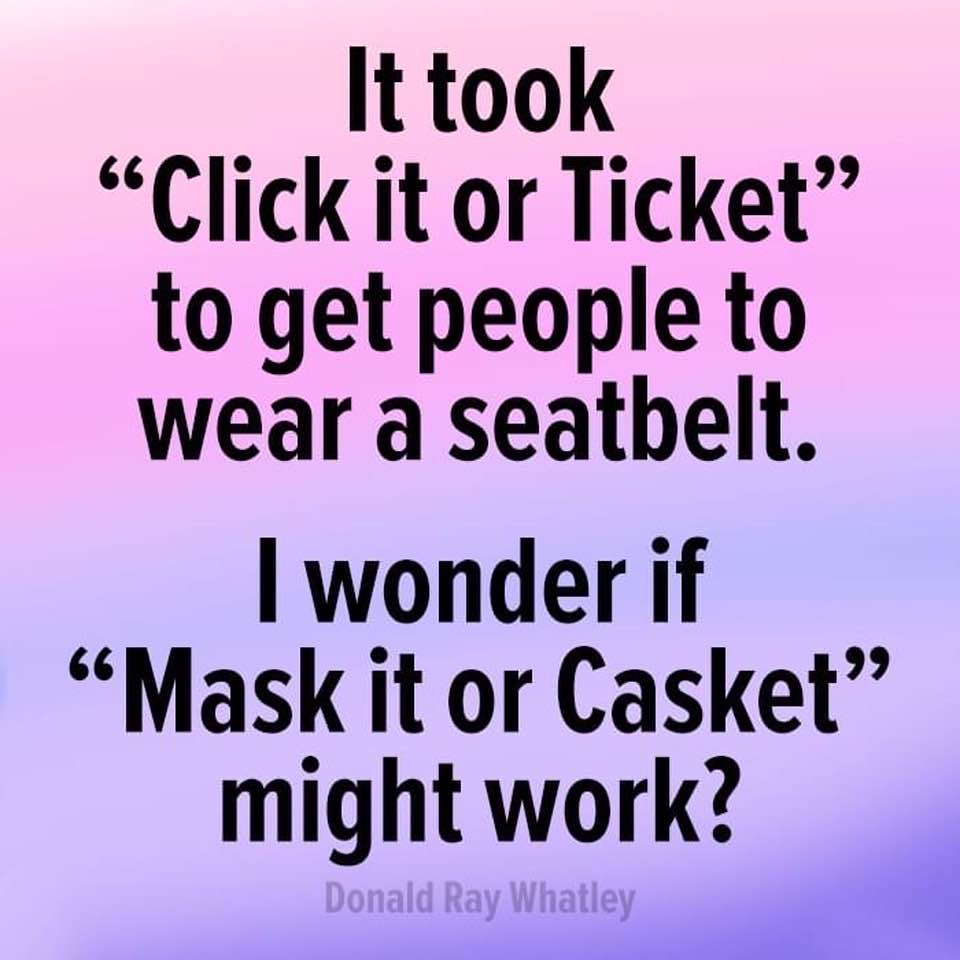 Meme: 'Mask it or Casket'