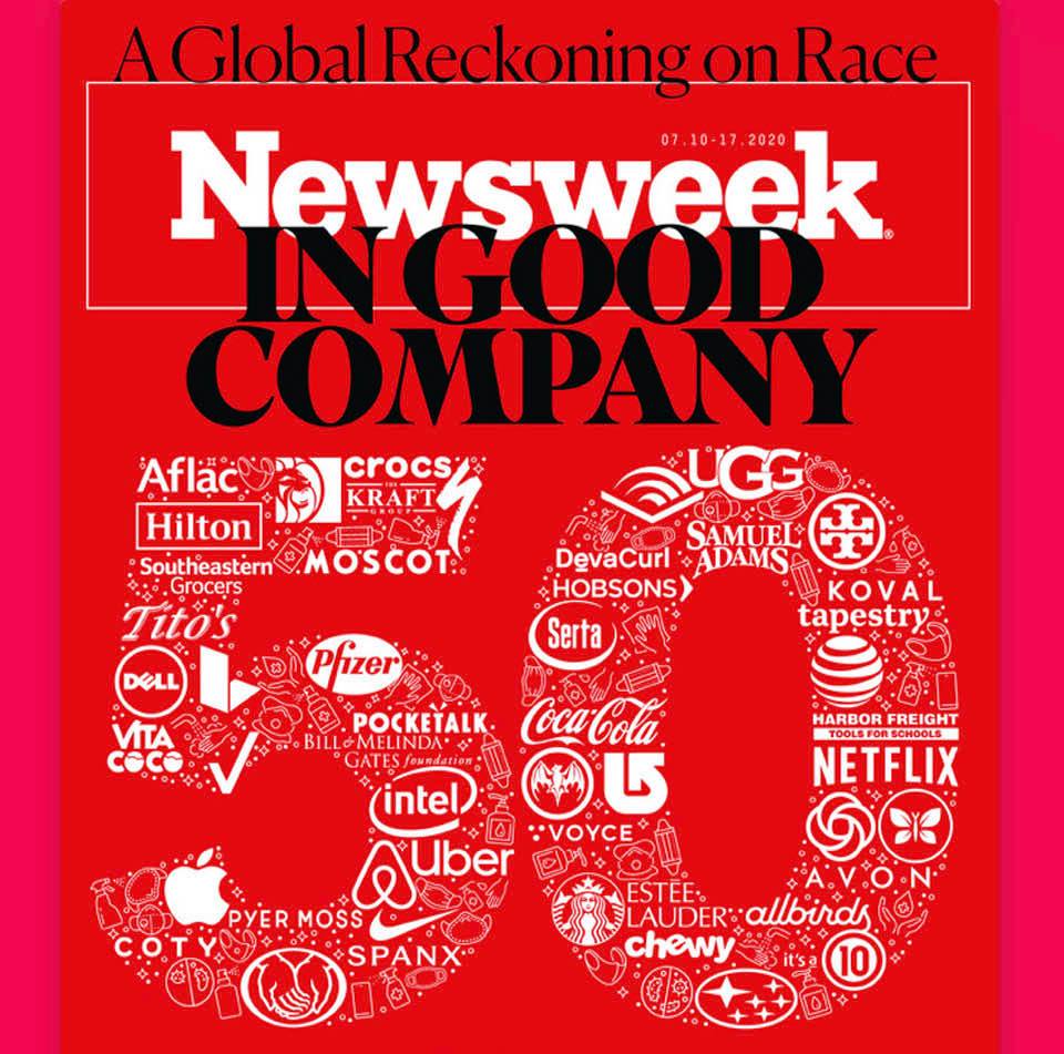 Newsweek magazine devotes its latest issue to a global reckoning on race and to companies stepping up to confront the coronavirus pandemic