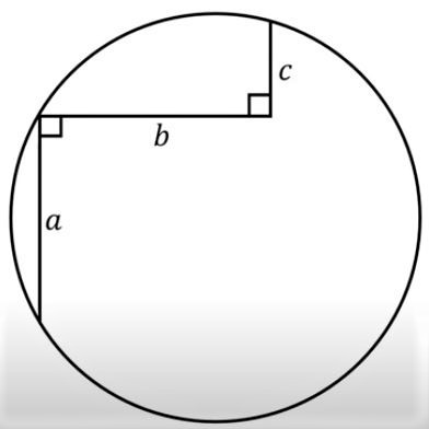 Math puzzle: Three line segments inside a circle