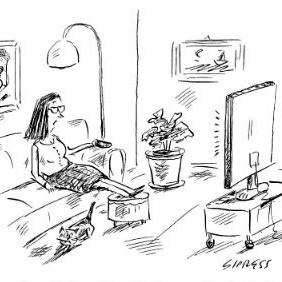 'New Yorker' cartoon: 'Ask your doctor if taking a pill to solve all your problems in right for you'