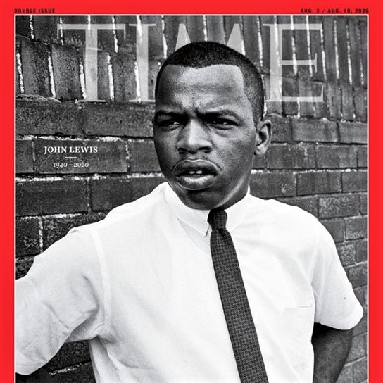 Time magazine, double-issue of August 03/10, celebrates the legacy of civil-rights legend John Lewis (1940-2020)