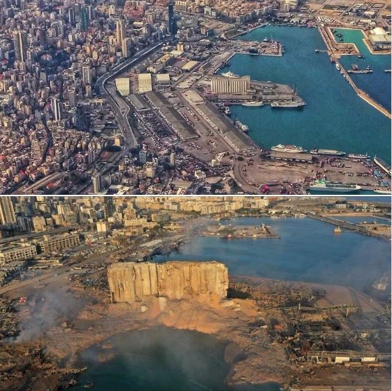 Port of Beirut photos, before and after the devastating explosion