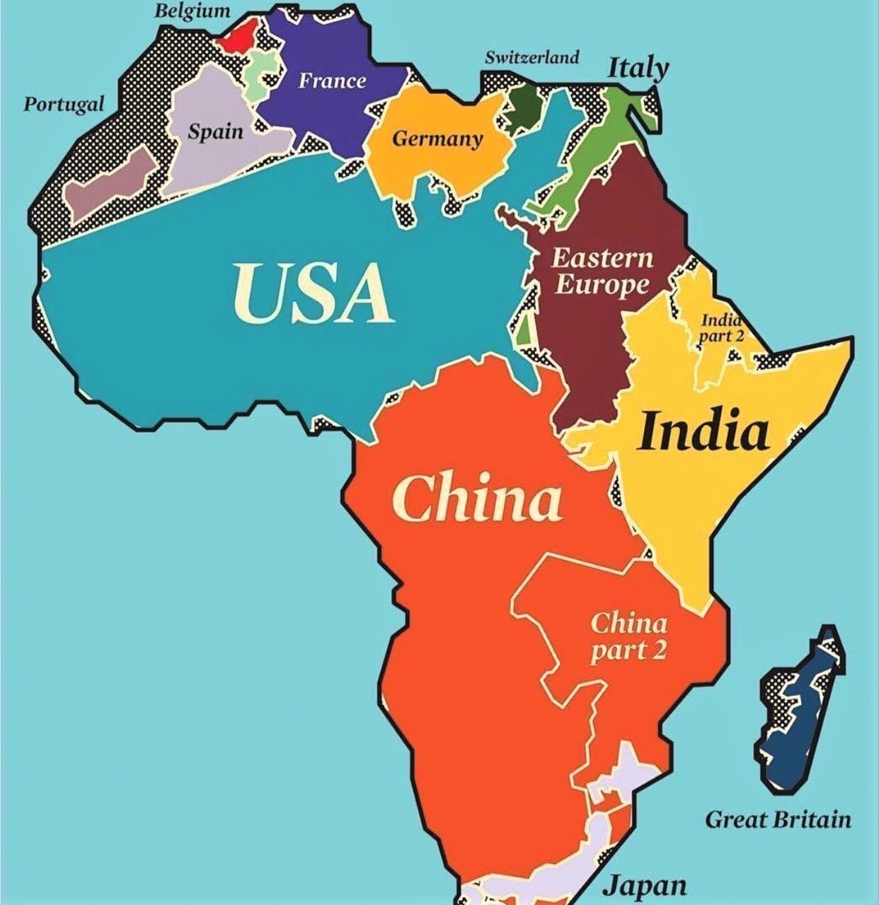 Africa is 14 times as big as Greenland, but not on many maps!