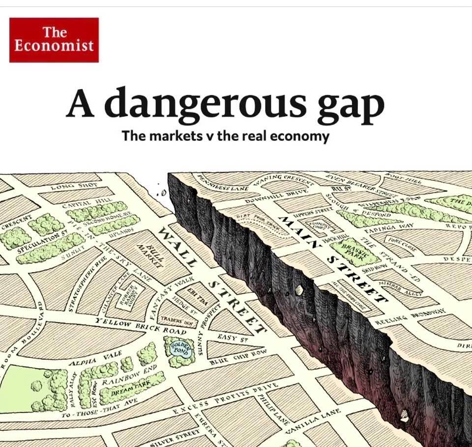 A dangerous gap between Wall Street and Main Street