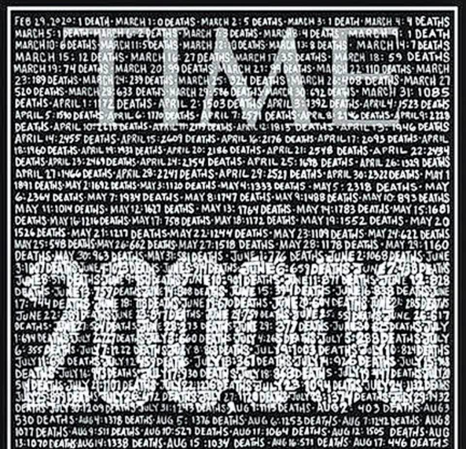 Time magazine's cover, as we approach 200,000 US deaths from COVID-19