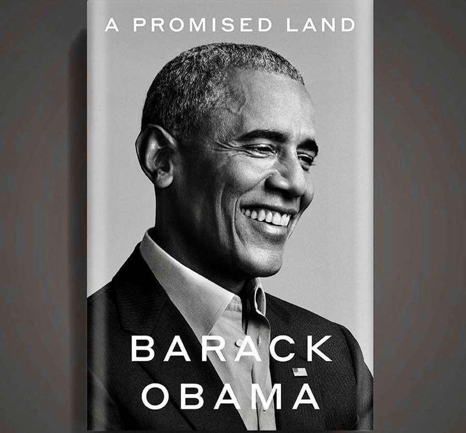 Cover image of former President Obama's latest book, 'A Promised Land'
