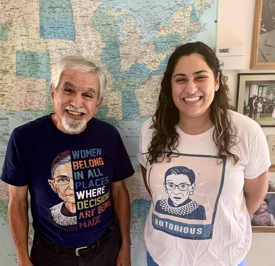 My daughter and I, with our RBG T-shits