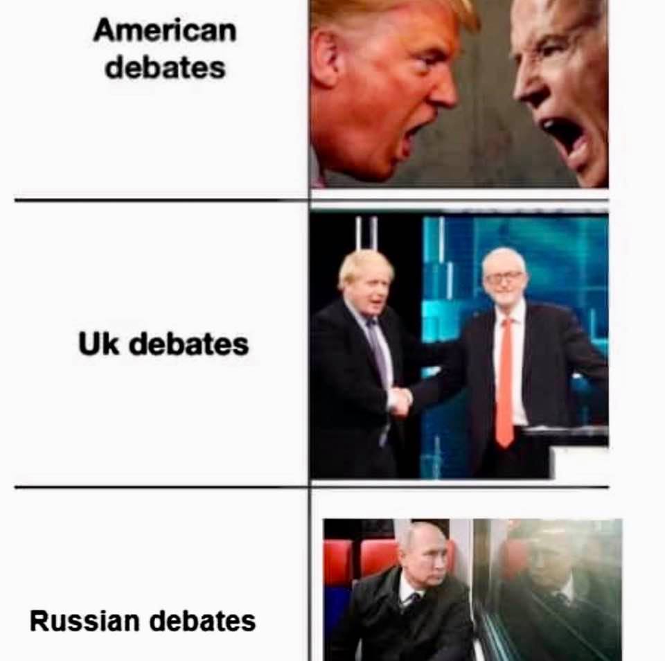 Humor: Debates om the US, the UK, and Russia