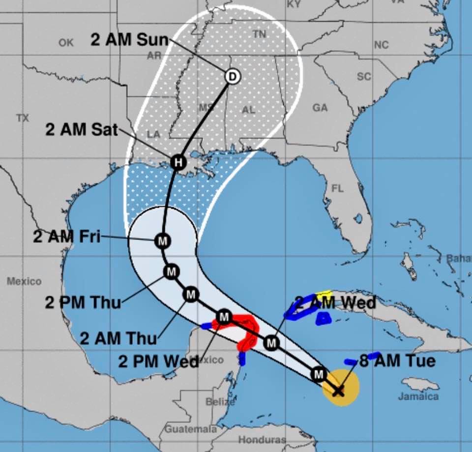 Hurricane Delta headed for likely landfall in Louisiana: Map