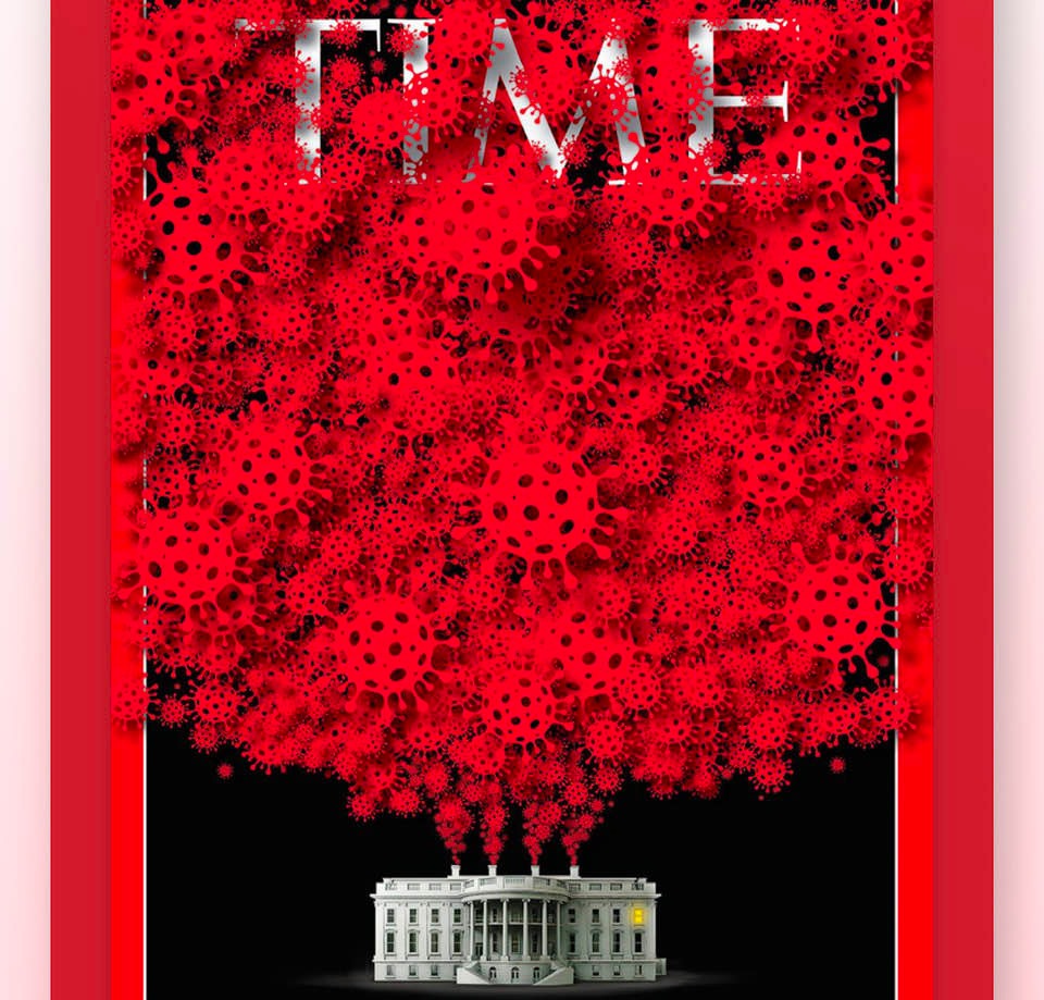 Time magazine cover: The White House is now a coronavirus hot-spot