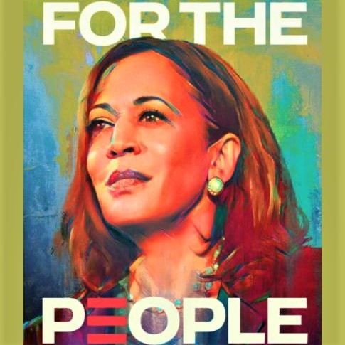 US election campaign art: Senator and future Vice-President Kamala Harris