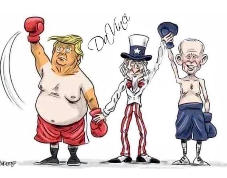 Cartoon: Biden wins, Trump is in denial