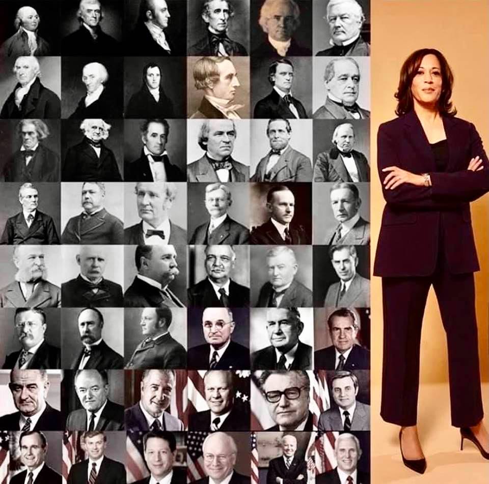 One of these US vice-presidents doesn't look like the others ... in several different ways!