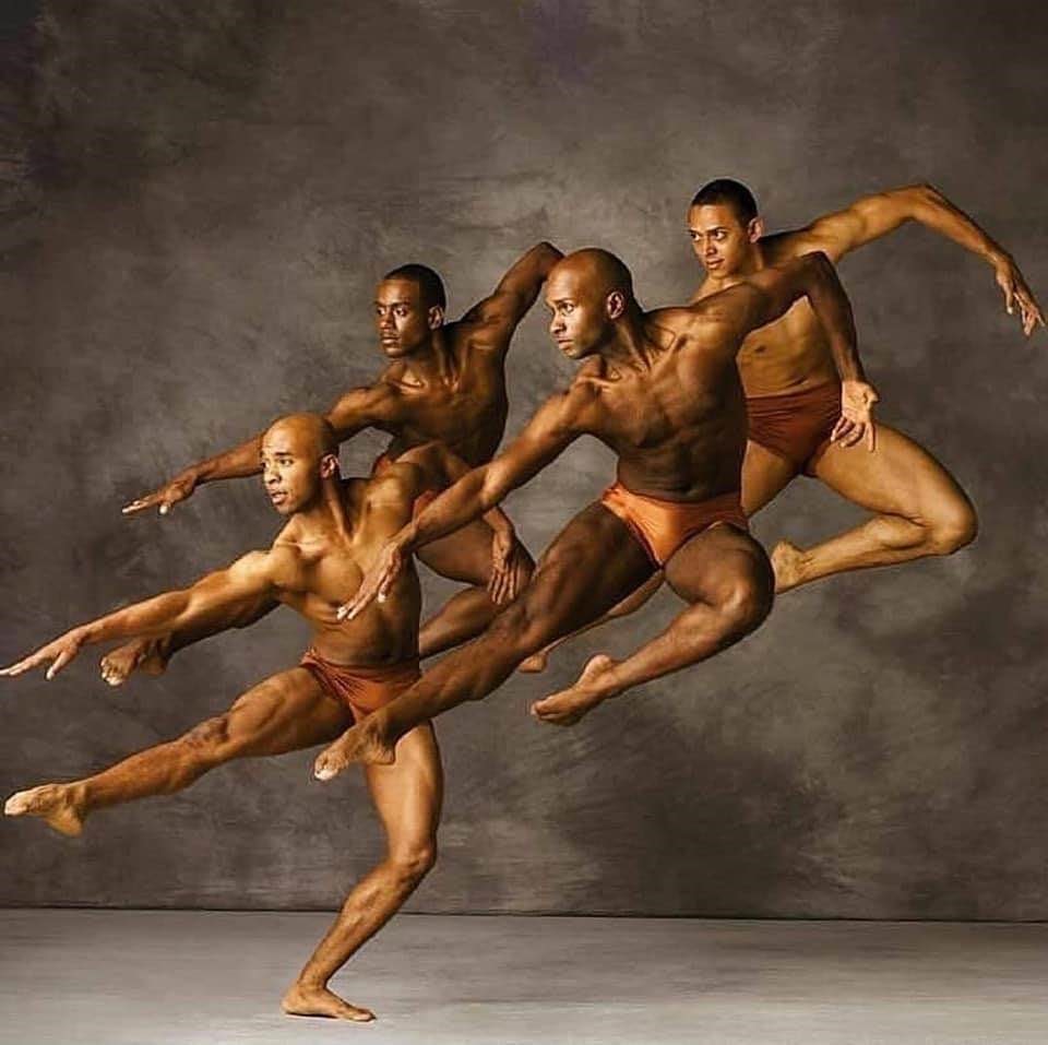 A most-spectacular still photo of a dance group: The Alvin Ailey Dance Theater