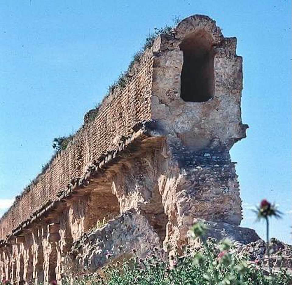 Roman aqueduct in Tunisia, near Tunis