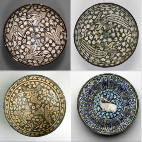 Iranian art: Gorgeous samples of pottery from Soltanabad, Arak