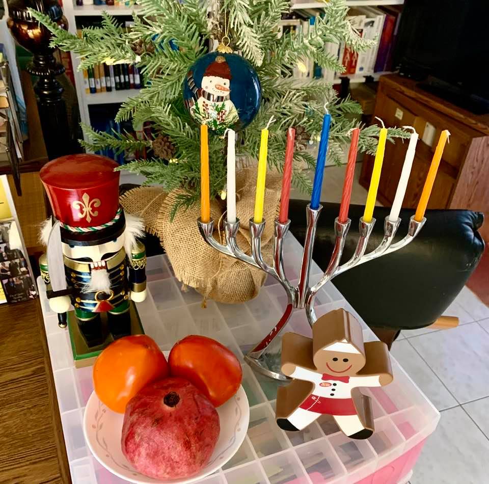 Beginning the last day of Hanukkah: Anticipating Shab-e Yalda in three days and Christmas Eve in a week