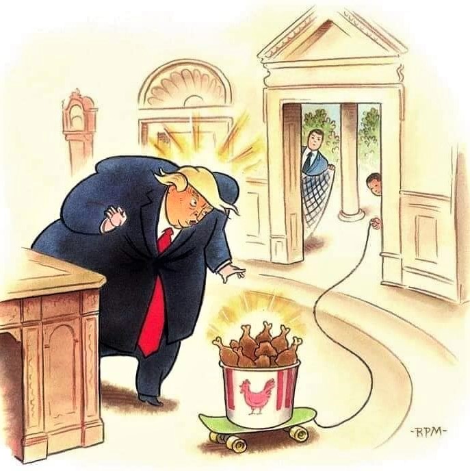 Cartoon: January 20, 2021, at the Oval Office