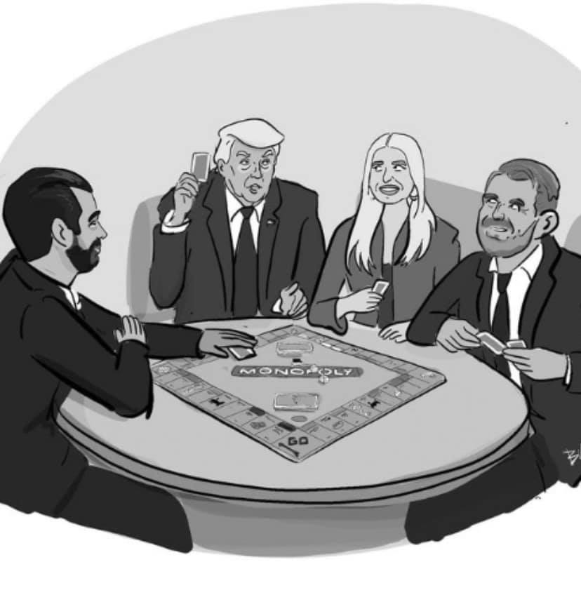 Cartoon: The Trumps play Monopoly (from 'The New Yorker')