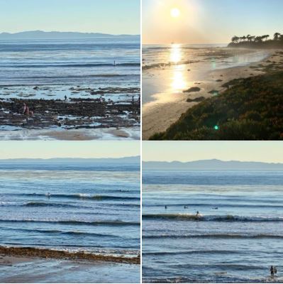 The surf was pretty good too on the afternoon of Tuesday 2020/12/29