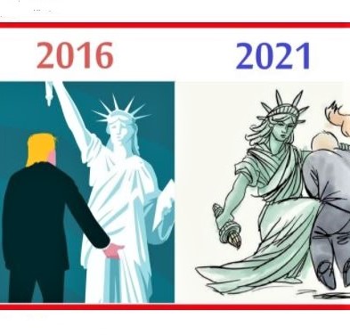 Cartoon: Lady Liberty to Trump: 'Enough is enough!'