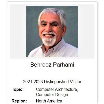 My profile on IEEE Computer Society's Distinguished Visitors Program Web site