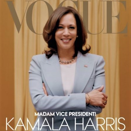 Vice-President Kamala Harris on the cover of Vogue