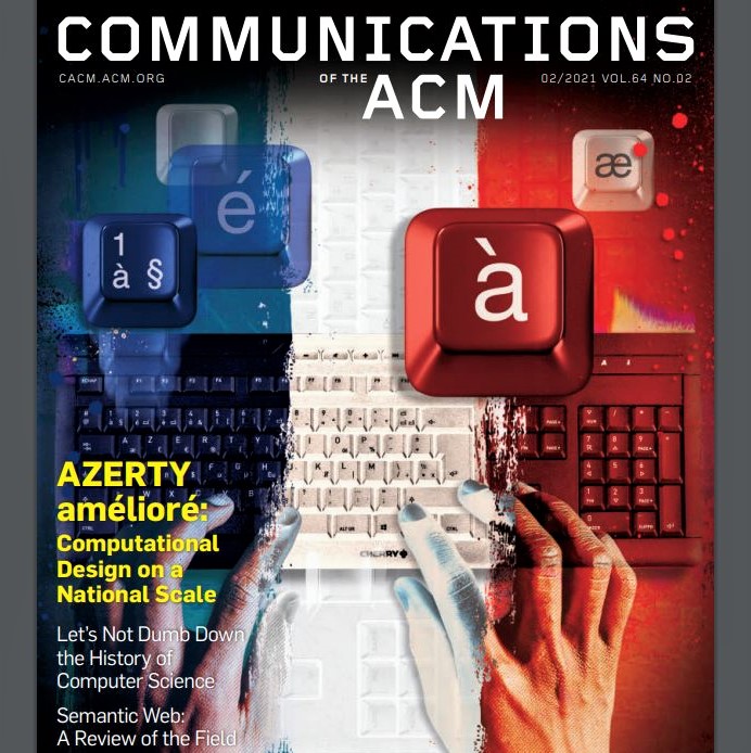 Cover image of the February 2021 issue of 'Communications of the ACM'