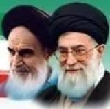 Portraits of Khomein and Khamenei, Islamic Republic of Iran's first and second Supreme Leaders