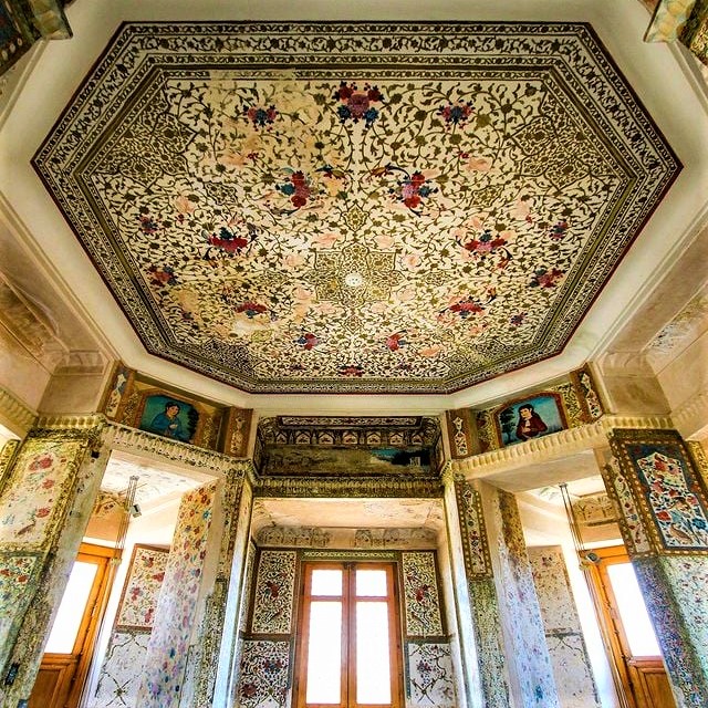 Rakib-Khaneh Building, Isfahan, Iran, dating back to the Safavid era