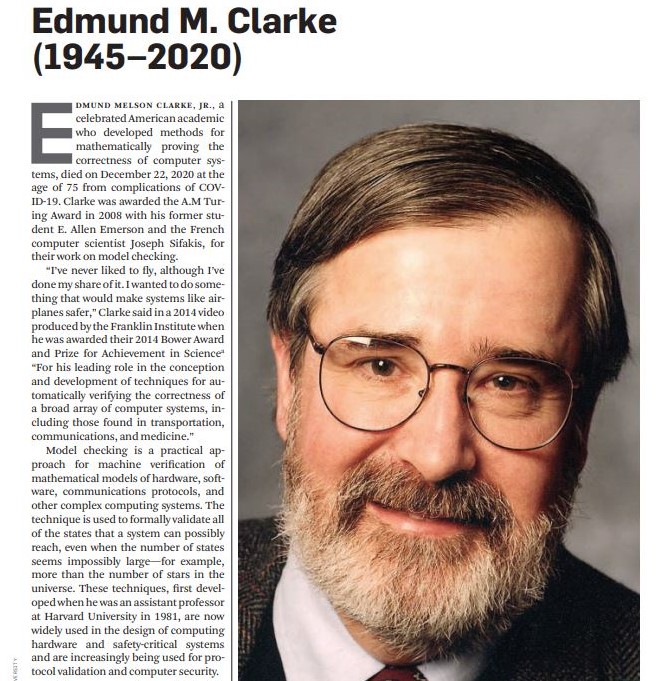 Edmund M. Clark (1945-2020) dead at 75 from complications of COVID-19