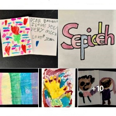 Digital keepsakes: Photographs of my daughter's school artwork