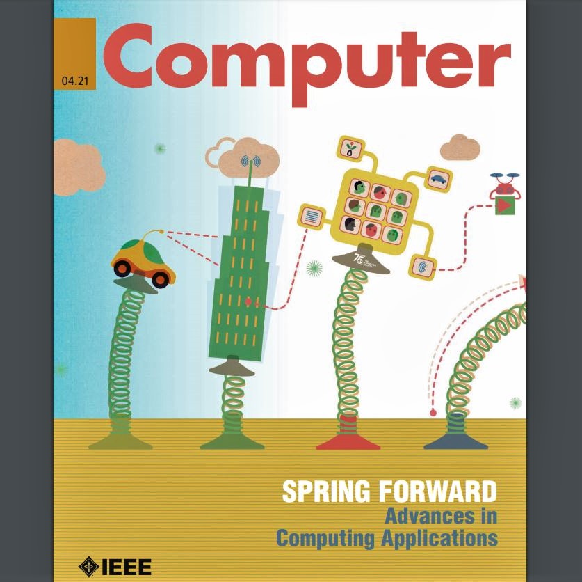 Cover image for 'IEEE Computer' magazine, issue of April 2021