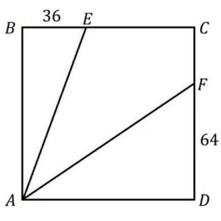 Puzzle involving a square, a couple of known lengths, and a bisected angle