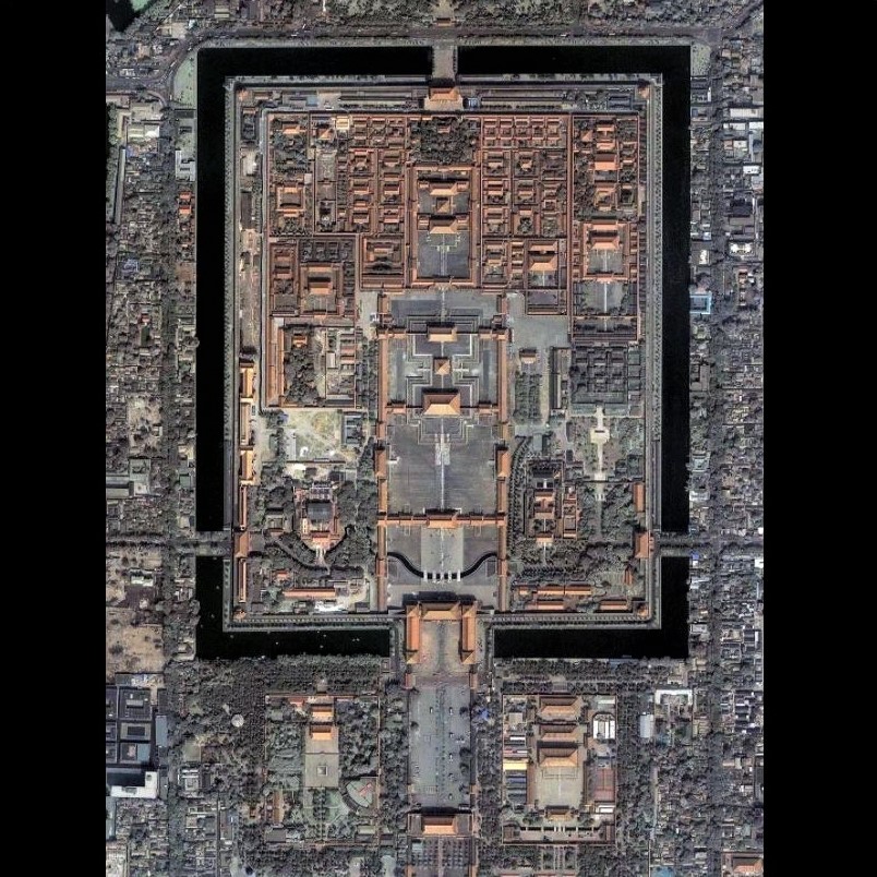 Beijing's Forbidden City, as seen from the air