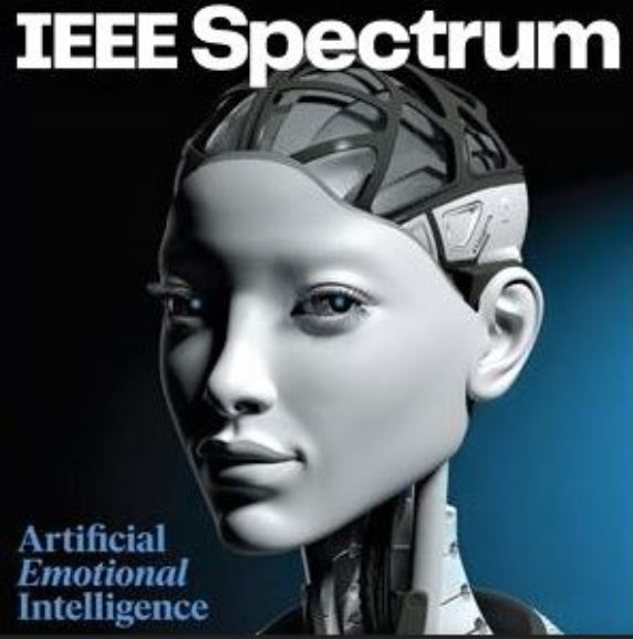 Cover image of IEEE Spectrum magazine for May 2021: Building an AI that Feels